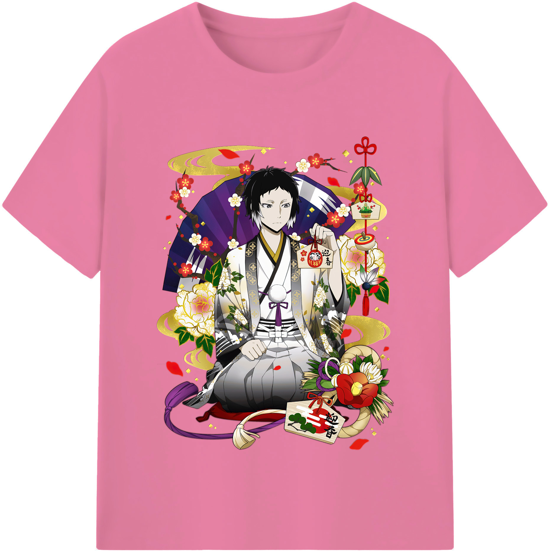 （画像用） 文豪ストレイドッグス Bungo Stray Dogs 綿100％半袖Tシャツ（フロントプリント）